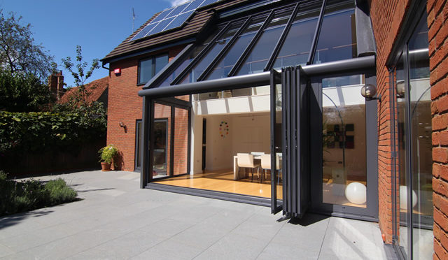 Contemporary Glass Extension, Solarlux Wintergarden project in Buckinghamshire